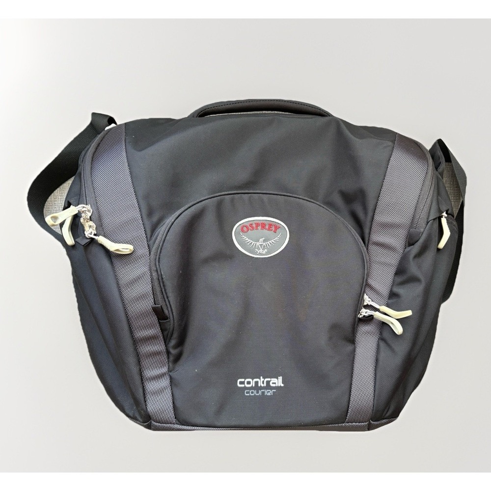 Osprey Contrail 22L Courier Messenger Bag with Shoulder Carry Strap - Black